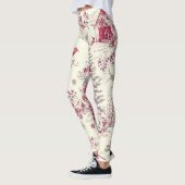 Rustic Bird en Poinsettia kerstpatroon (17) Leggings (Links)