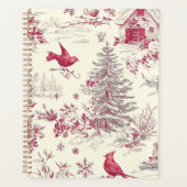Rustic Bird en Poinsettia kerstpatroon (17) Planner (Voorkant)