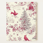 Rustic Bird en Poinsettia kerstpatroon (17) Planner (Achterkant)