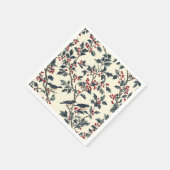 Rustic Bird en Poinsettia kerstpatroon (18) Servet (Hoek)