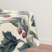 Rustic Bird en Poinsettia kerstpatroon (18) Tafelkleed (Voorbeeld)