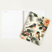 Rustic Bird en Poinsettia kerstpatroon (21) Planner (Display)