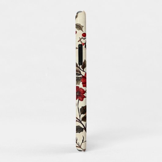 Rustic Bird en Poinsettia kerstpatroon (22) Case-Mate iPhone Case (Achterkant/rechts)