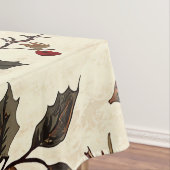 Rustic Bird en Poinsettia kerstpatroon (22) Tafelkleed (Voorbeeld)