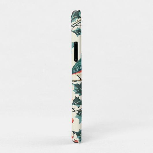 Rustic Bird en Poinsettia kerstpatroon (7) Case-Mate iPhone Case (Achterkant/rechts)