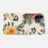 Rustic Bird en Poinsettia kerstpatroon (9) Case-Mate iPhone Case (Achterkant (horizontaal))