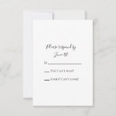 Rustic Bird Nest, Eggs, Pussy Willow Wedding RSVP (Achterkant)
