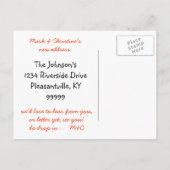 Rustic Birdhouse, adreswijziging Aankondigingskaart (Achterkant)