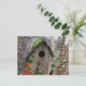 Rustic Birdhouse, adreswijziging Aankondigingskaart (Staand voorkant)