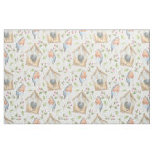 Rustic Birdhouse Robin Watercolor Pattern Stof (Fat Quarter)