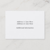 Rustic Birdhouses Craft Company Visitekaartje (Achterkant)