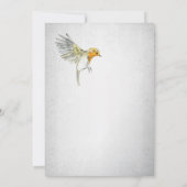 Rustic Birds Nest Waterverf Couple's Baby shower Kaart (Achterkant)