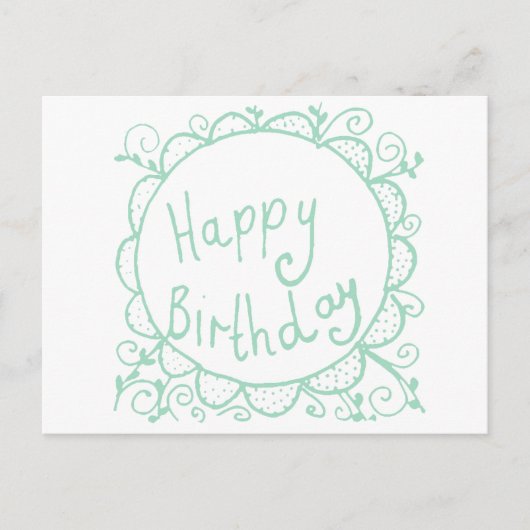 Rustic Birthday Briefkaart (Voorkant)