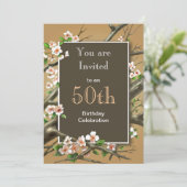 Rustic Birthday Party Kaart (Staand voorkant)