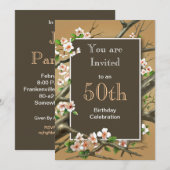 Rustic Birthday Party Kaart (Voorkant / Achterkant)