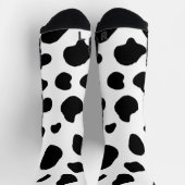 Rustic Black and White Holstein Koe Pattern Sokken (Top)