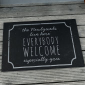 Rustic Black and White: Welkom Doormat Deurmat