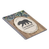 Rustic Black Beer Camping Guest Welkom Notitieboek (Rechterzijde)