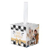 Rustic Black Buffalo Pset FELIZ NAVIDAD 2 foto Decoratie (Voorkant hoekig)