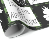 Rustic Black Buffalo Pset Wilderness Adventure Cadeaupapier (Rol Hoek)