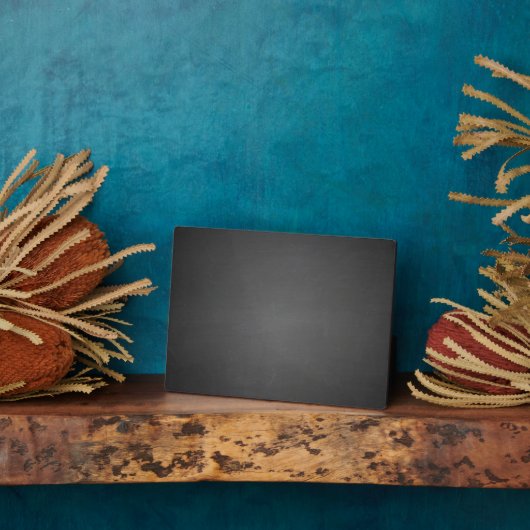 Rustic Black Chalkboard Printed Fotoplaat (Zijkant)