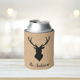 Rustic Black Deer | Kraft | Familienaam Blikjeskoeler