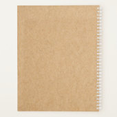 Rustic Black Deer | Kraft | Familienaam Planner (Achterkant)