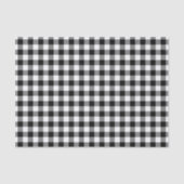 Rustic Black en White Gingham Pattern Tissuepapier (Voorkant)