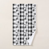 Rustic Black en White Pset Winter Bad Handdoek (Handdoek)