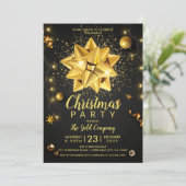 Rustic Black Gold Company kerst Kaart (Staand voorkant)