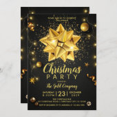 Rustic Black Gold Company kerst Kaart (Voorkant / Achterkant)