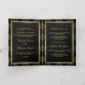  Rustic Black Gold Damask moslim Weduwschap (Binnen)