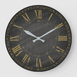  Rustic Black Gold Decorative Roman Numeral Grote Klok