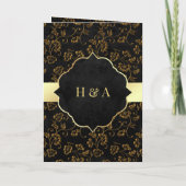  Rustic Black Gold Filigree Muslim Wedding (Achterkant)