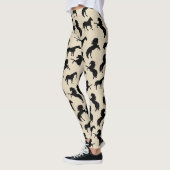 Rustic Black Horse Silhouettes & Taupe Leggings (Links)
