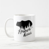 Rustic Black Mama Beer & Evergreen Trees Koffiemok (Links)