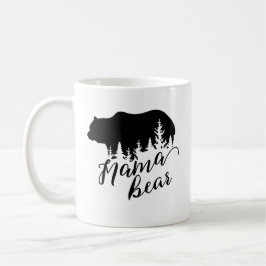 Rustic Black Mama Beer & Evergreen Trees Koffiemok