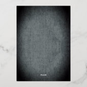 Rustic Black Merry-kerstfoto Folie Feestdagenkaart (Achterkant)