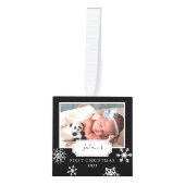 Rustic Black Photo Collage Snow Decoratie (Voorkant)