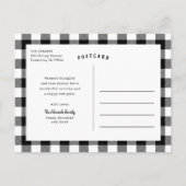 Rustic Black Prettig Kerst 3 Foto Collage Feestdagenkaart (Achterkant)