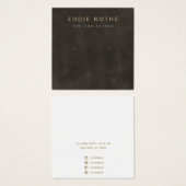  Rustic Black Stud Earring Display Kaart (Voorkant /achterkant)