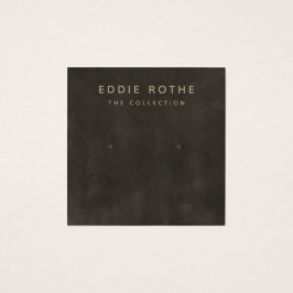  Rustic Black Stud Earring Display Kaart