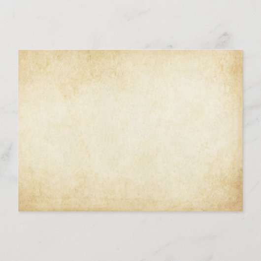  Rustic Black Vlourish Parchment Wedding Informatiekaartje (Achterkant)