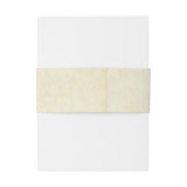 Rustic Black Vlourish Parchment Wedding Uitnodigingen Wikkel (Achterkant Voorbeeld)