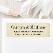  Rustic Black Wedding Return-adres Etiket (Insitu)