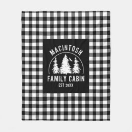 Rustic Black White Buffalo Plays Bossen personalis Fleece Deken