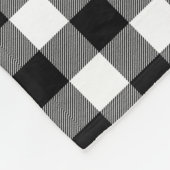 Rustic Black White Buffalo Plays Bossen personalis Fleece Deken (Hoek)