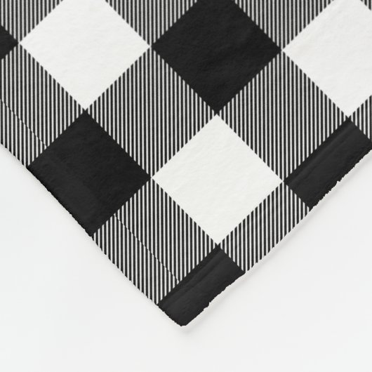 Rustic Black White Buffalo Plays Bossen personalis Fleece Deken (Hoek)