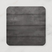 Rustic Black Wood RSVP QR-code Enclosurekaart Informatiekaartje (Achterkant)