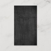 Rustic Black Wood Visitekaartje (Achterkant)